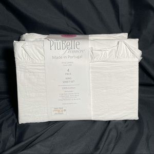PiuBelle Portugal Sheet Set Ruffled Raw Edge
